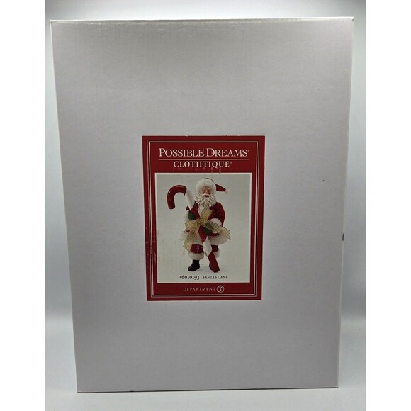 Department 56 Possible Dreams Clothtique Santa's Cane 6010193 - New with Box - Picture 2 of 4